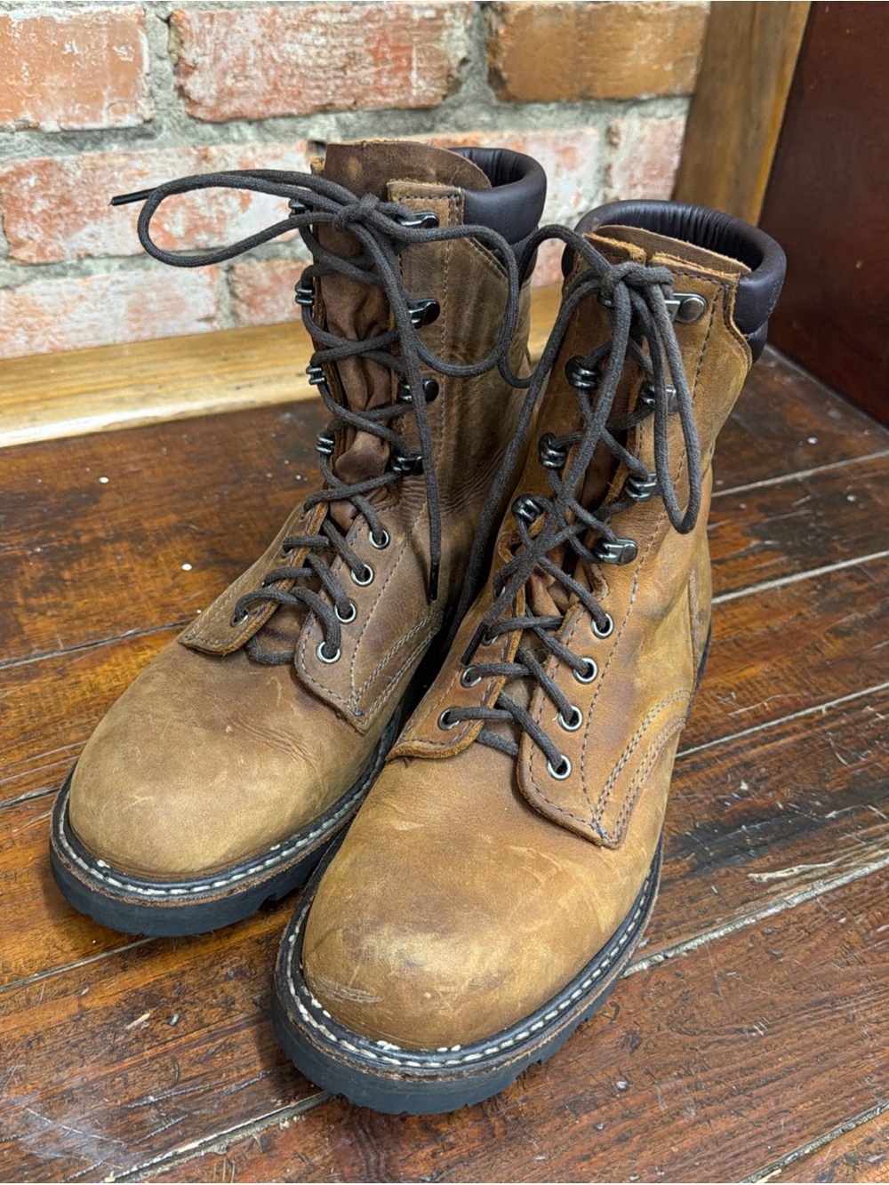Whites Hillyard  8” Men's Brown Leather Lace-Up Work Boots
